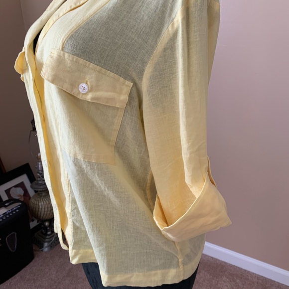 J. Crew Camp-collar shirt in featherweight linen blend - Picture 7 of 10